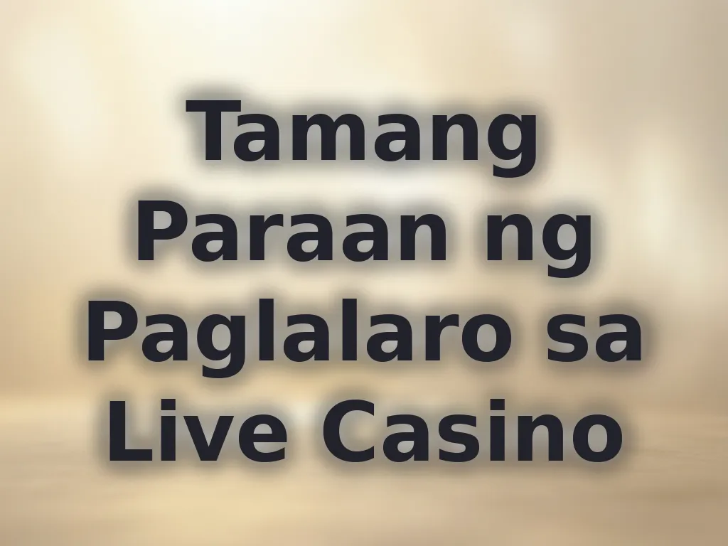 Live Dealer Etiquette